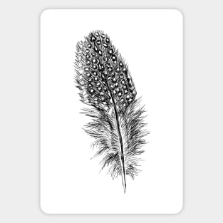 Guinea Fowl Feather Print Magnet